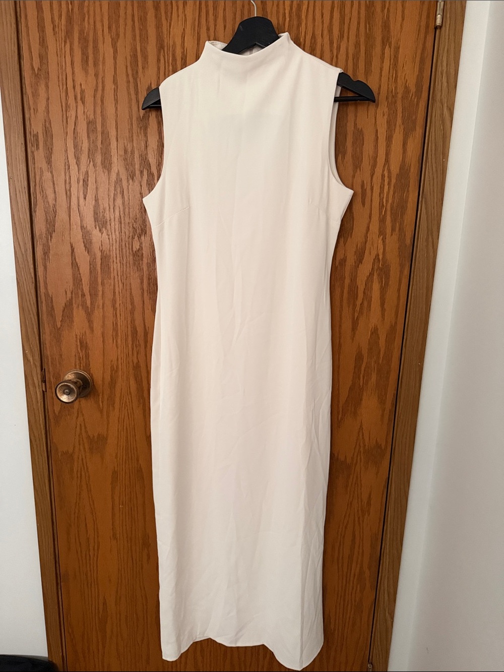 Made in Italy high neck white shift dress